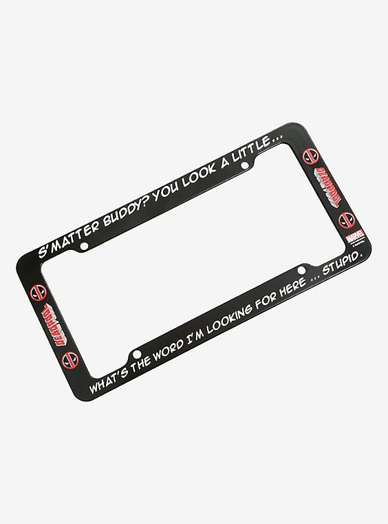 Detail Deadpool License Plate Frames Nomer 40