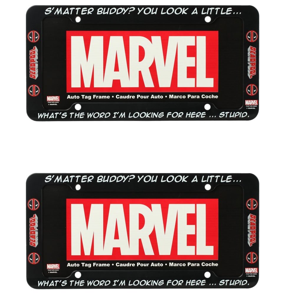 Detail Deadpool License Plate Frames Nomer 44
