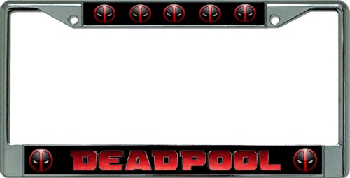 Detail Deadpool License Plate Frames Nomer 9