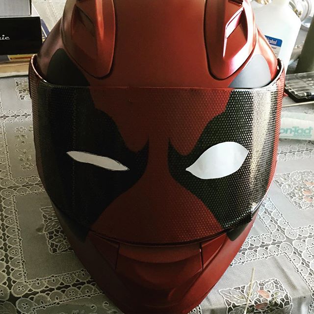 Detail Deadpool Motorcycle Mask Nomer 2