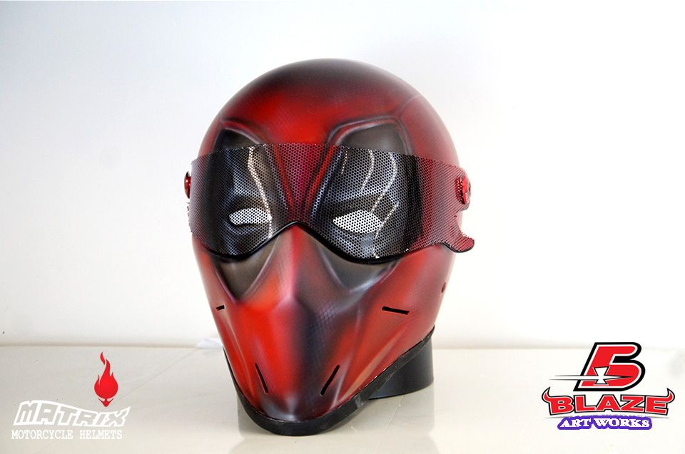 Detail Deadpool Motorcycle Mask Nomer 6