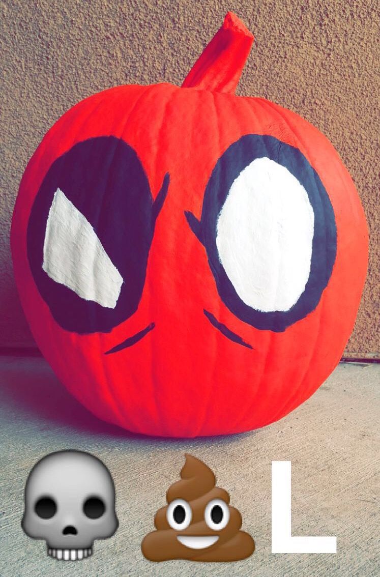 Deadpool Painted Pumpkin - KibrisPDR