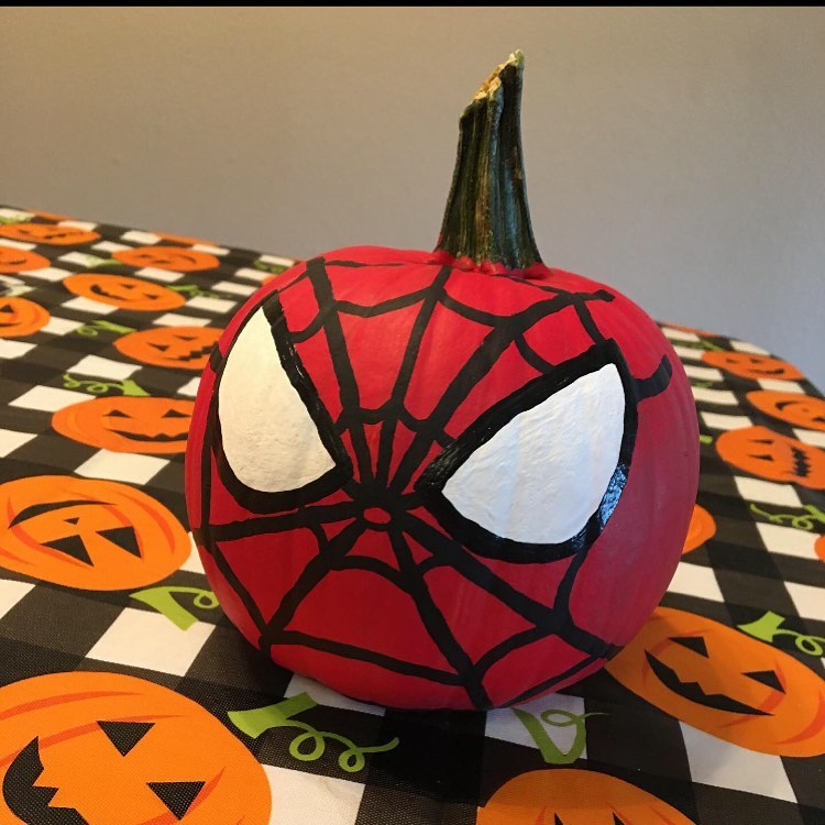 Detail Deadpool Painted Pumpkin Nomer 17