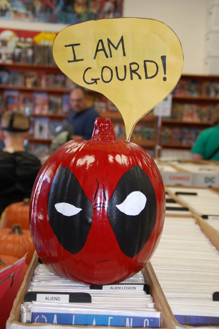 Detail Deadpool Painted Pumpkin Nomer 10