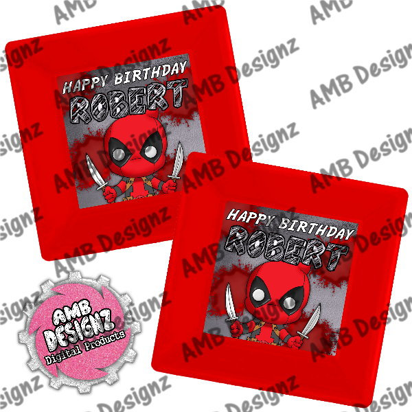 Detail Deadpool Party Plates Nomer 19