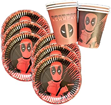 Detail Deadpool Party Plates Nomer 28