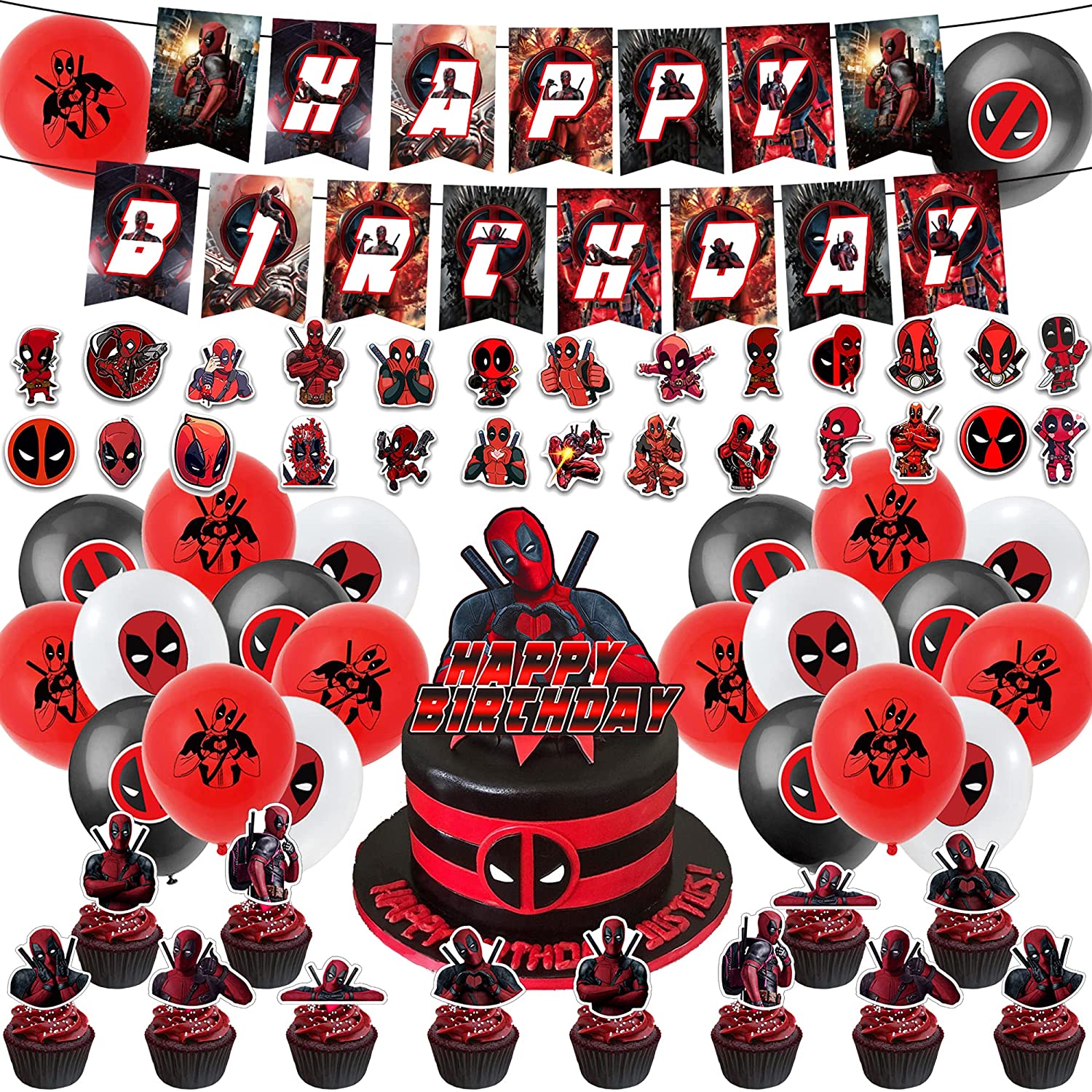 Detail Deadpool Party Plates Nomer 32