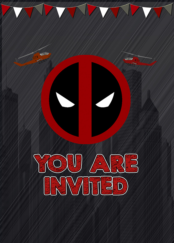 Detail Deadpool Party Plates Nomer 33