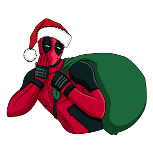 Detail Deadpool Santa Hat Nomer 4