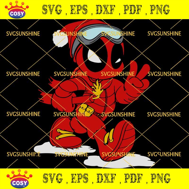 Detail Deadpool Santa Hat Nomer 56