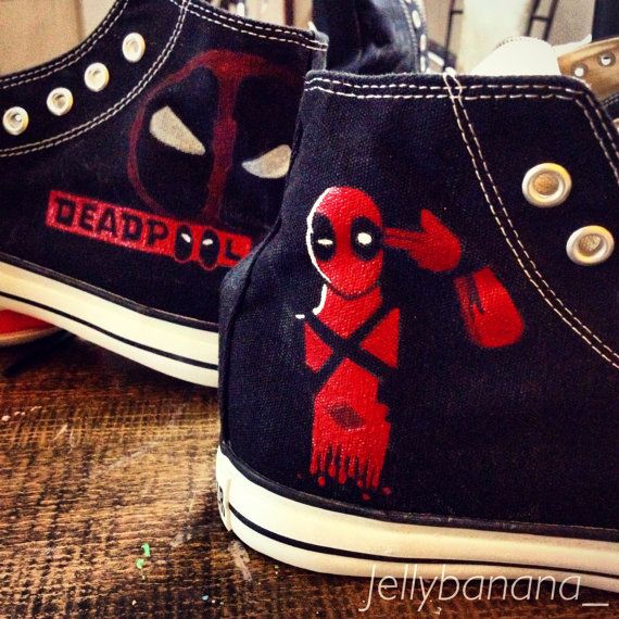 Detail Deadpool Shoes Converse Nomer 18