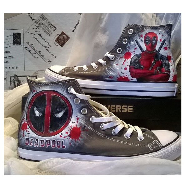 Detail Deadpool Shoes Converse Nomer 3