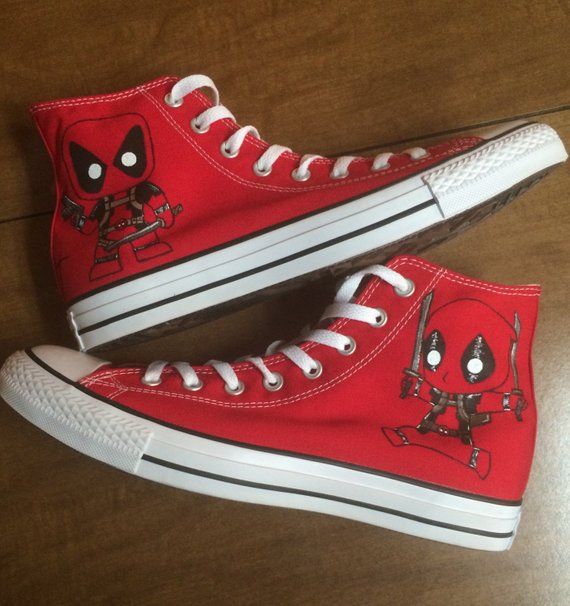 Detail Deadpool Shoes Converse Nomer 23