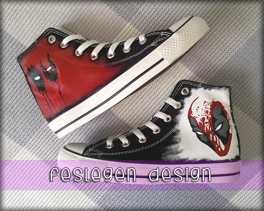 Detail Deadpool Shoes Converse Nomer 30