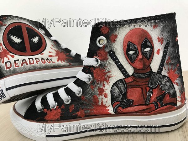 Detail Deadpool Shoes Converse Nomer 32