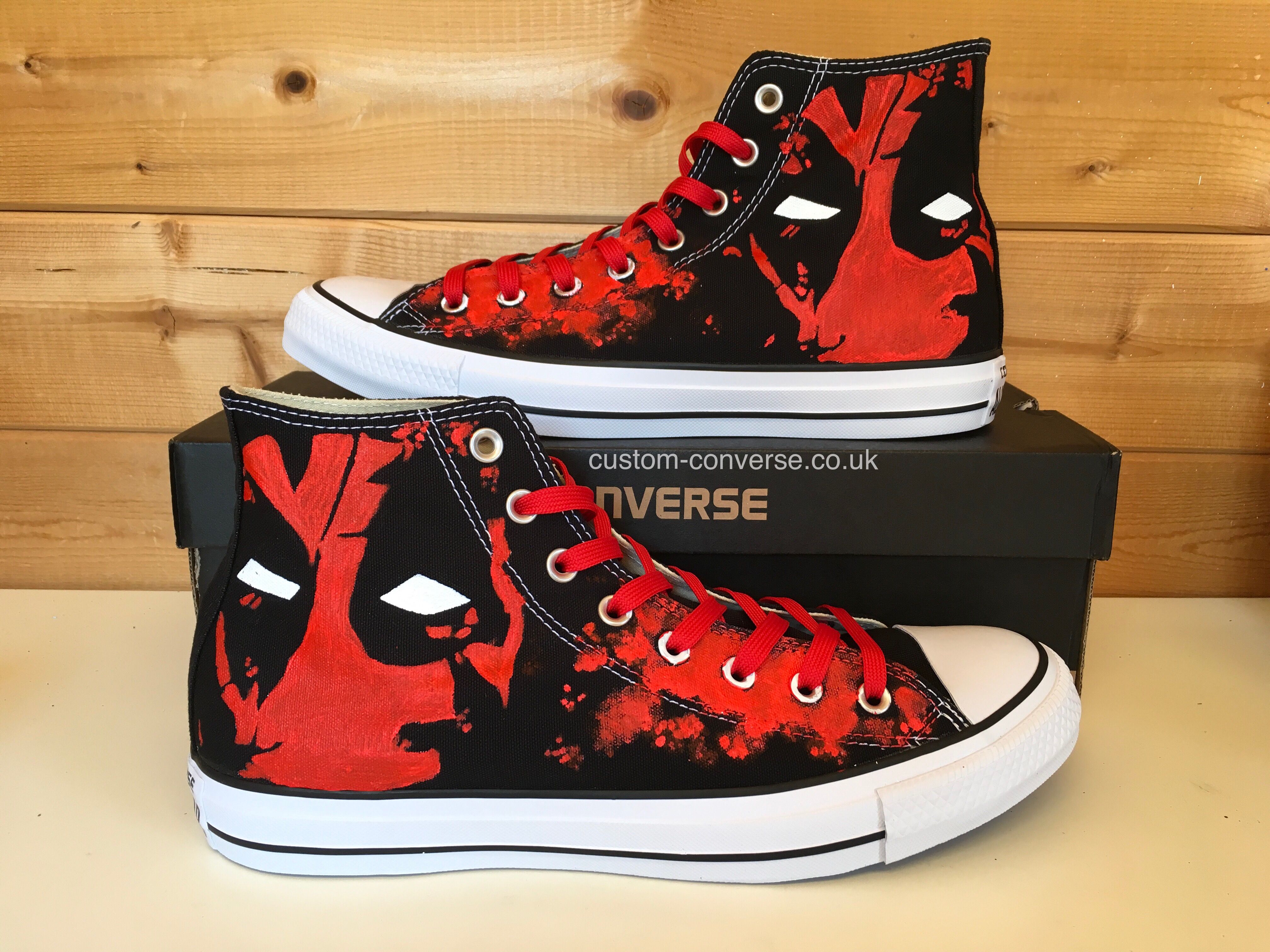 Detail Deadpool Shoes Converse Nomer 5