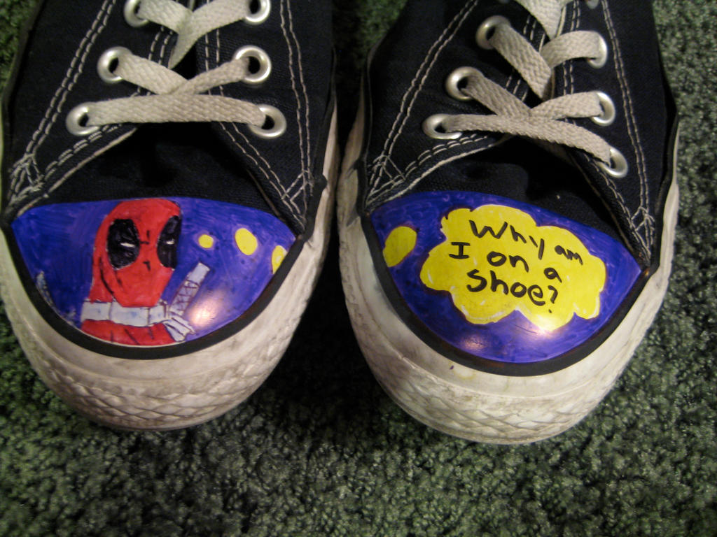 Detail Deadpool Shoes Converse Nomer 54