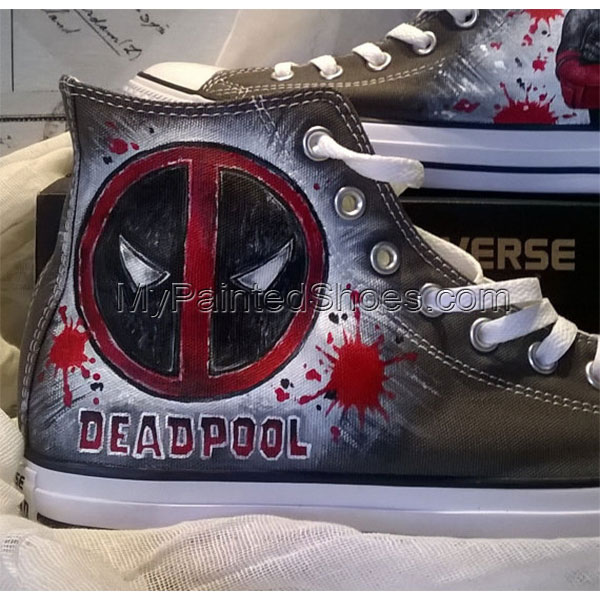 Detail Deadpool Shoes Converse Nomer 10