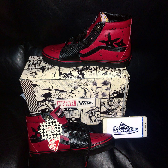 Detail Deadpool Shoes Vans Nomer 53