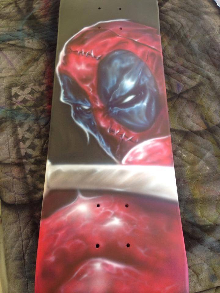 Detail Deadpool Skateboard Nomer 28