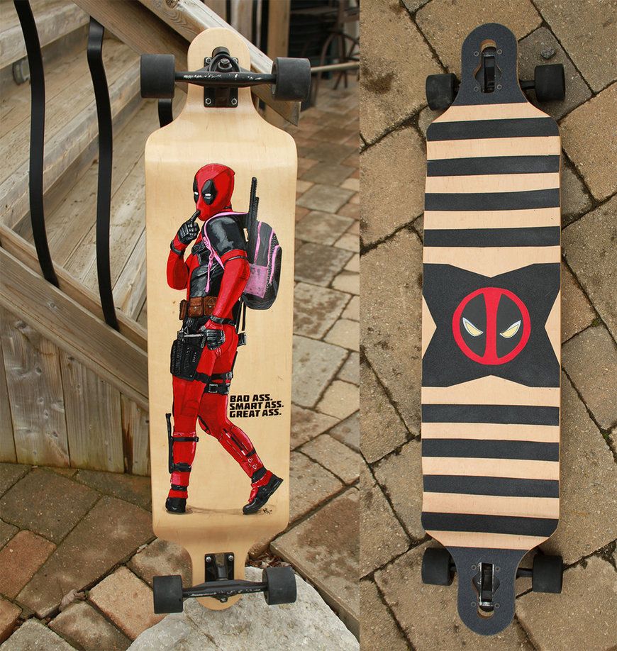 Detail Deadpool Skateboard Nomer 8