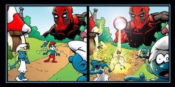 Deadpool Smurfs - KibrisPDR