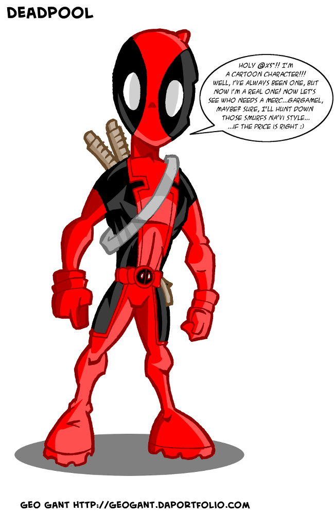 Detail Deadpool Smurfs Nomer 32