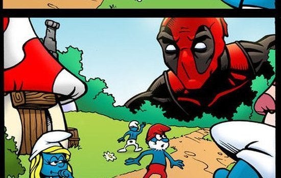 Detail Deadpool Smurfs Nomer 8