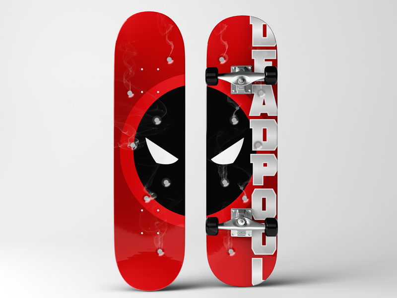 Detail Deadpool Snowboard Nomer 3