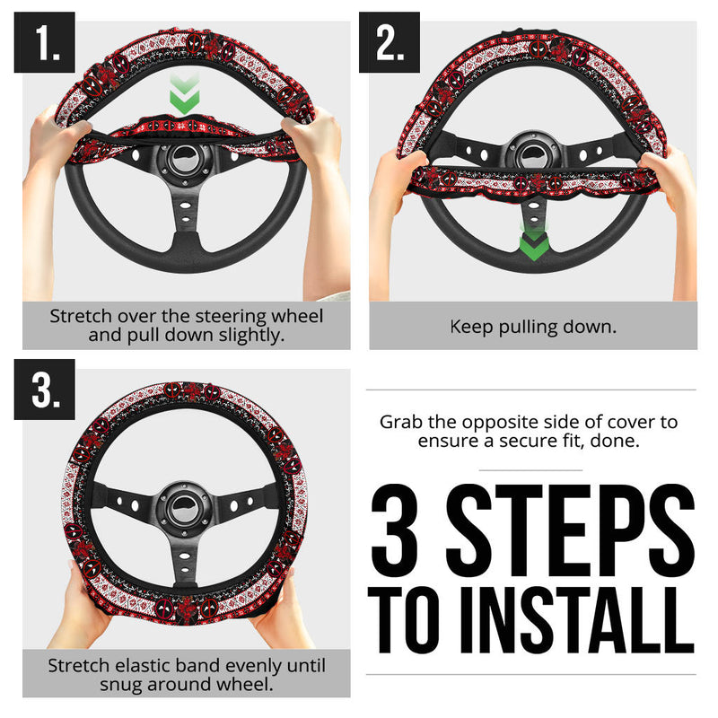 Detail Deadpool Steering Wheel Cover Nomer 33