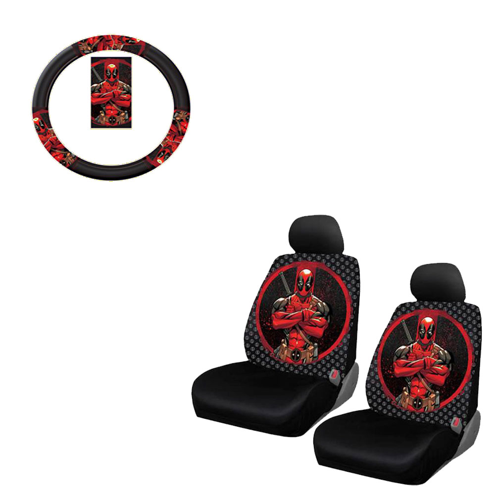 Detail Deadpool Steering Wheel Cover Nomer 54