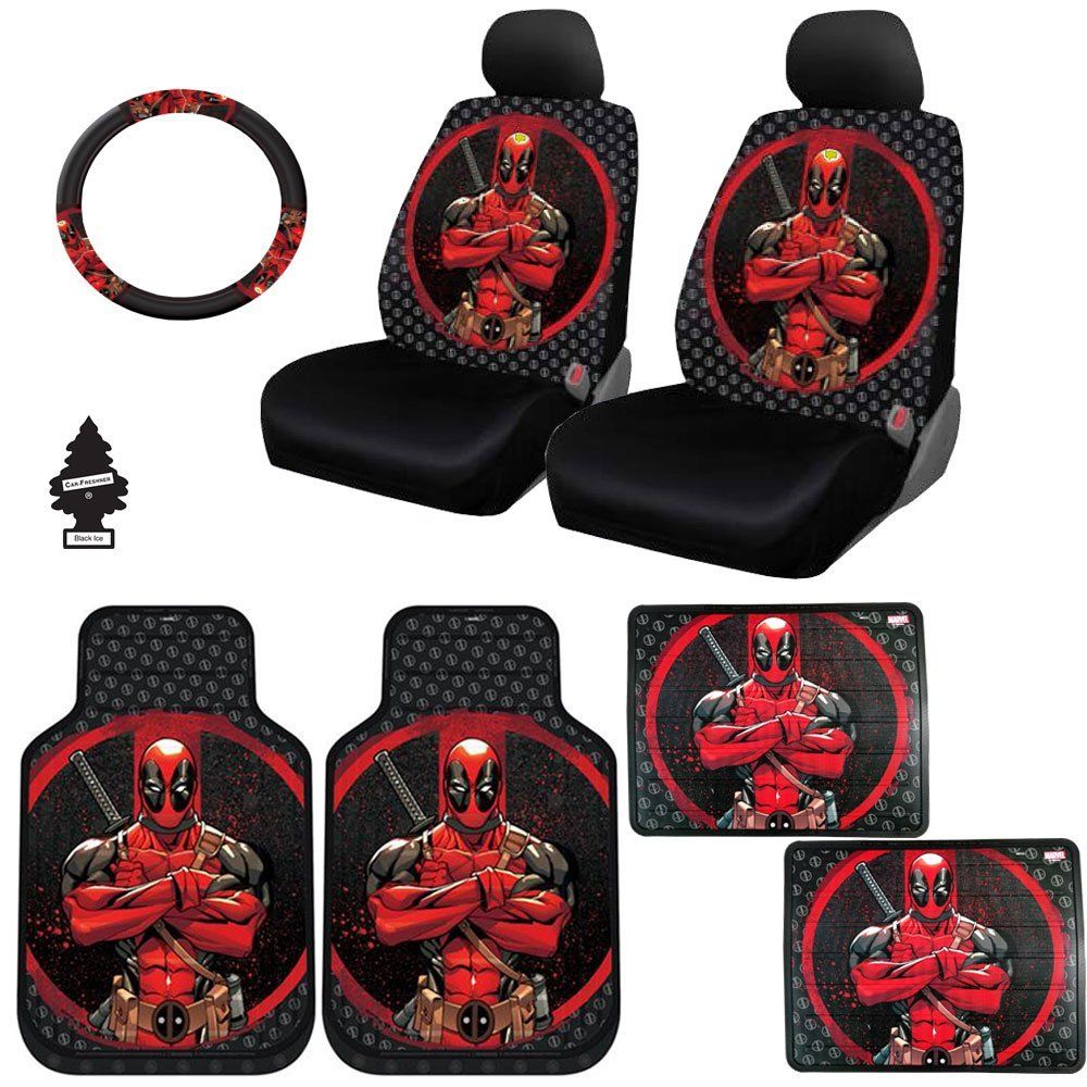 Detail Deadpool Steering Wheel Cover Nomer 7