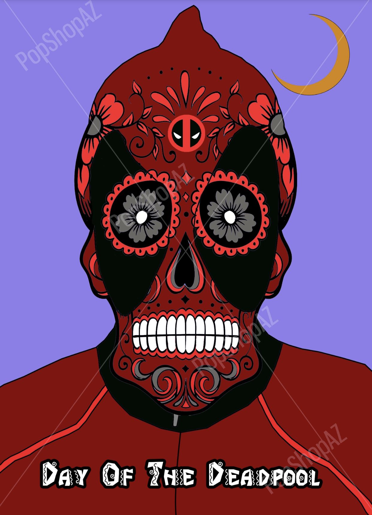 Detail Deadpool Sugar Skull Nomer 21