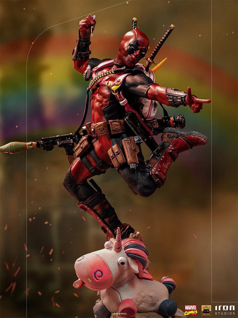 Detail Deadpool Unicorn Statue Nomer 43