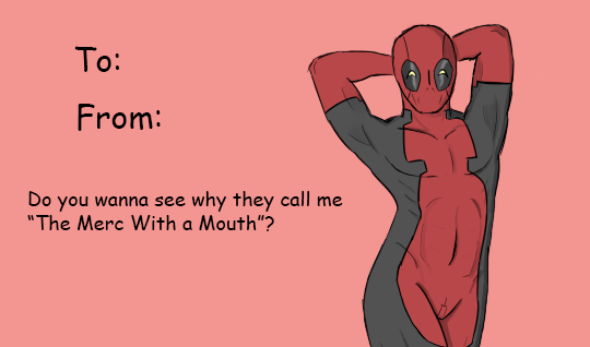 Detail Deadpool Valentines Card Nomer 12