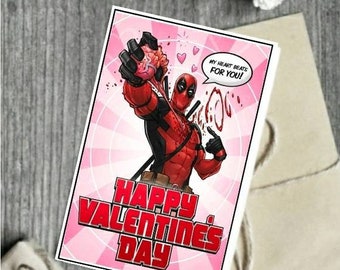 Detail Deadpool Valentines Card Nomer 16