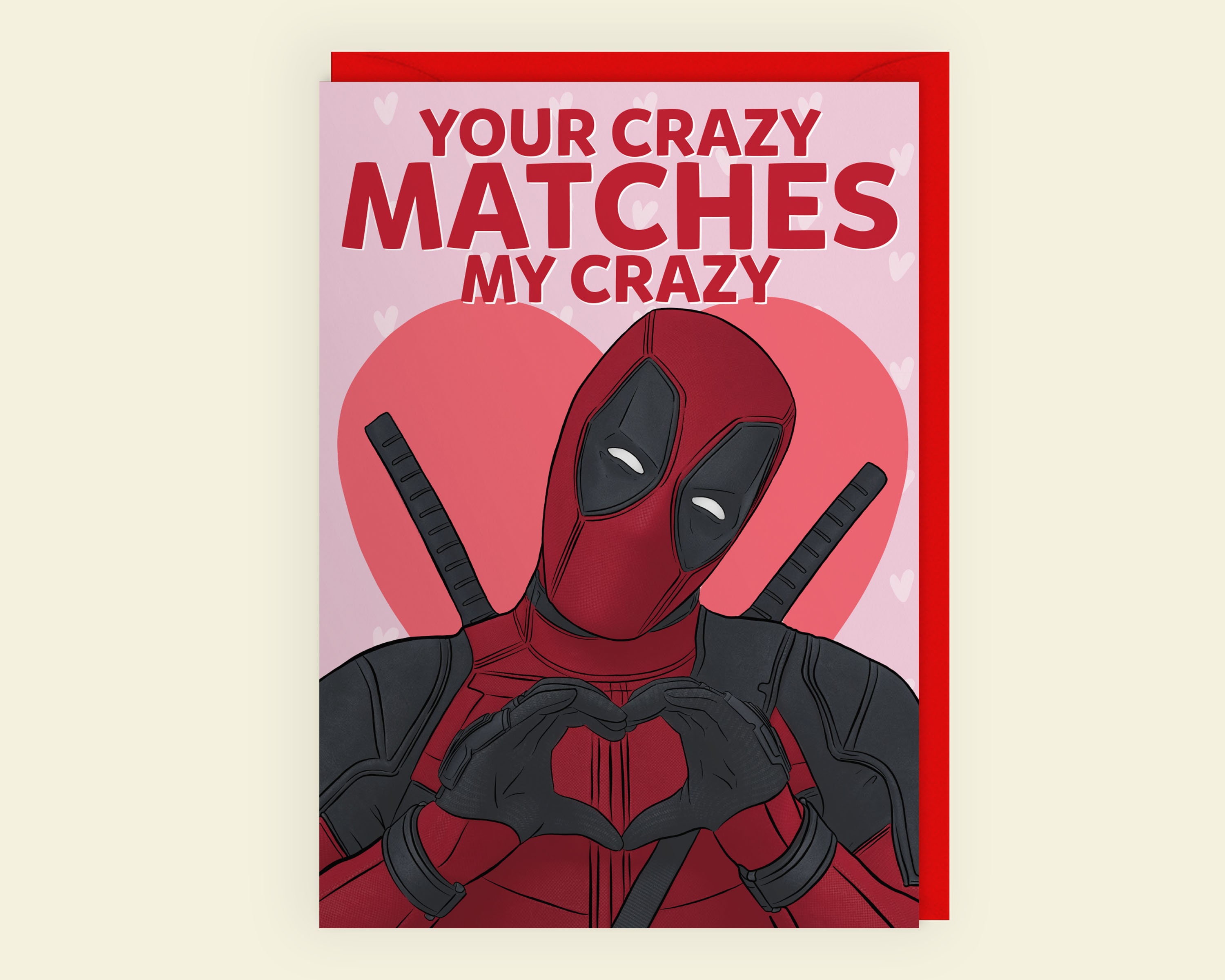 Detail Deadpool Valentines Card Nomer 3