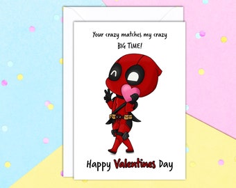 Detail Deadpool Valentines Card Nomer 21