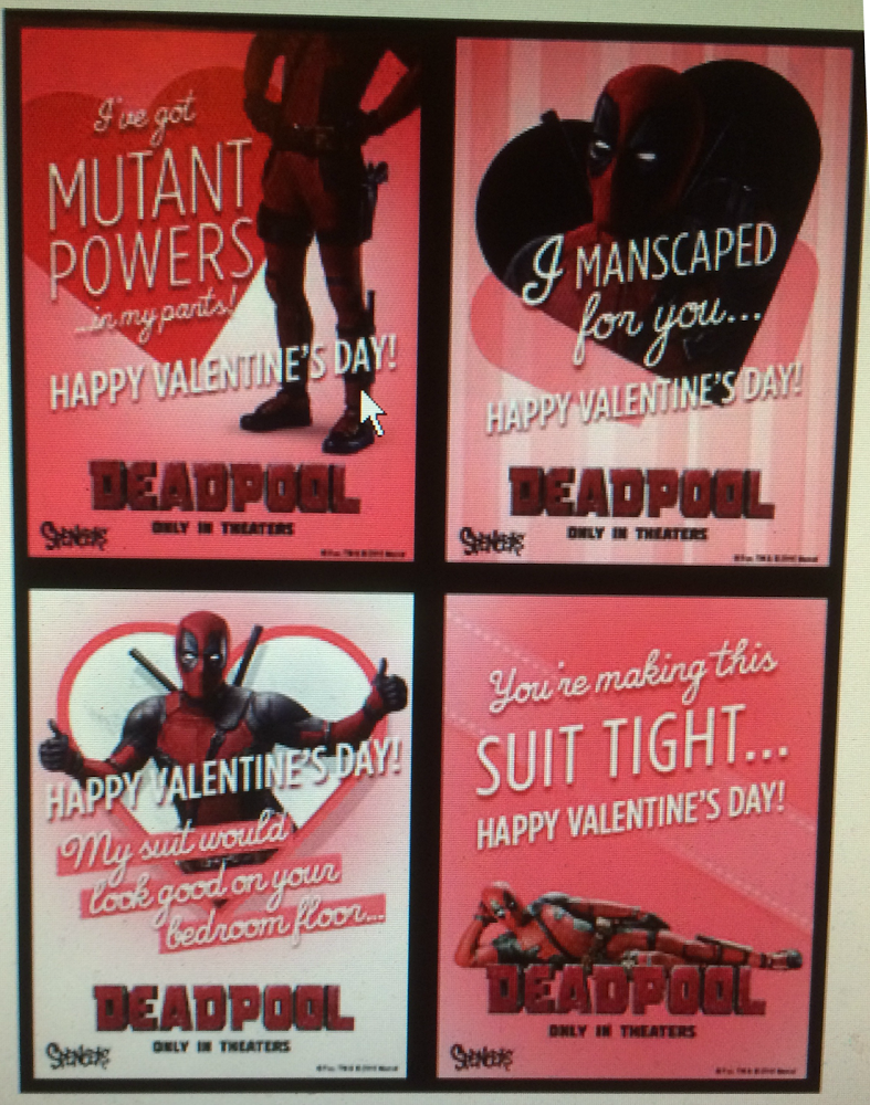 Detail Deadpool Valentines Card Nomer 22