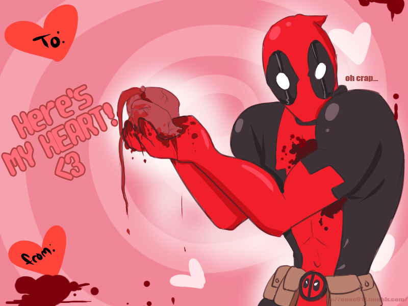 Detail Deadpool Valentines Card Nomer 39