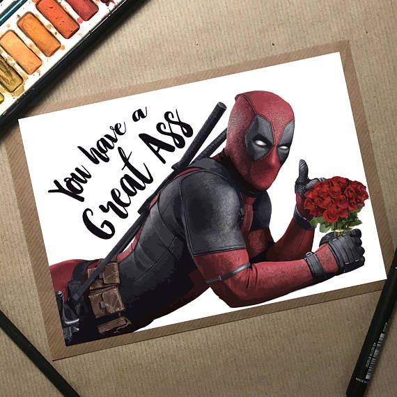 Detail Deadpool Valentines Card Nomer 5