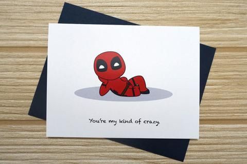 Detail Deadpool Valentines Card Nomer 6