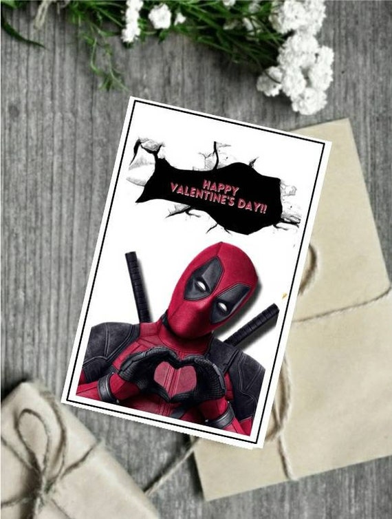 Detail Deadpool Valentines Card Nomer 10