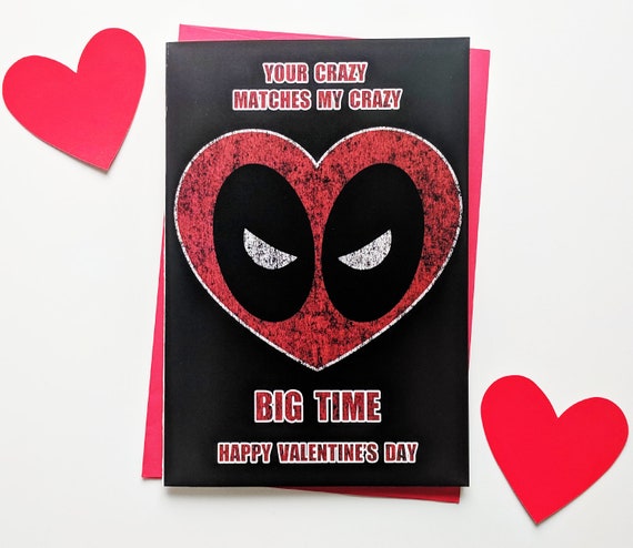 Deadpool Valentines Day Card - KibrisPDR