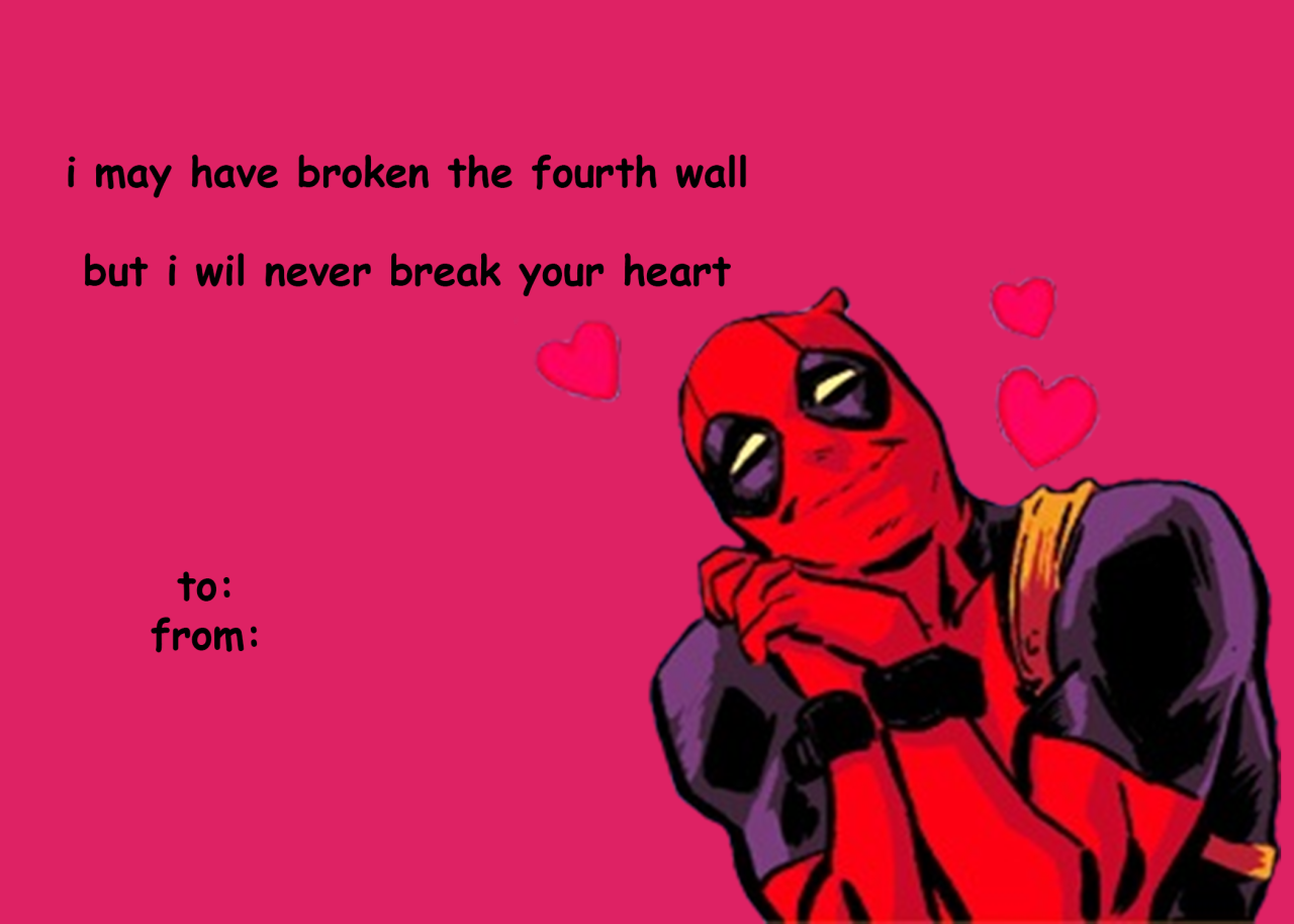 Detail Deadpool Valentines Day Card Nomer 18