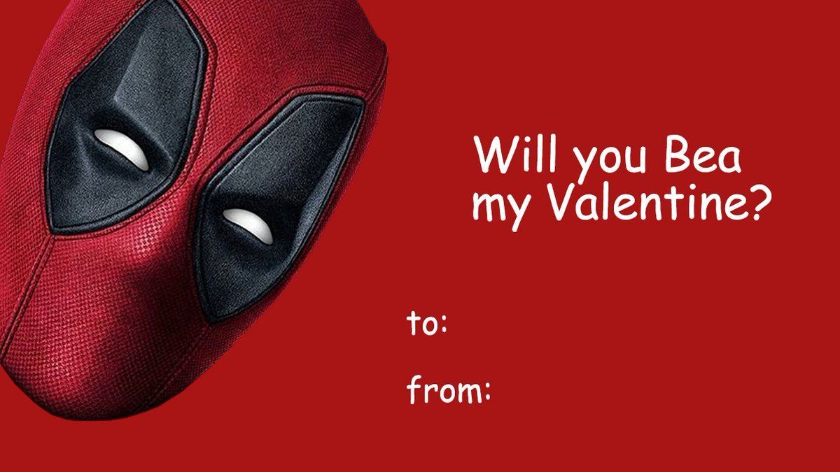 Detail Deadpool Valentines Day Card Nomer 3