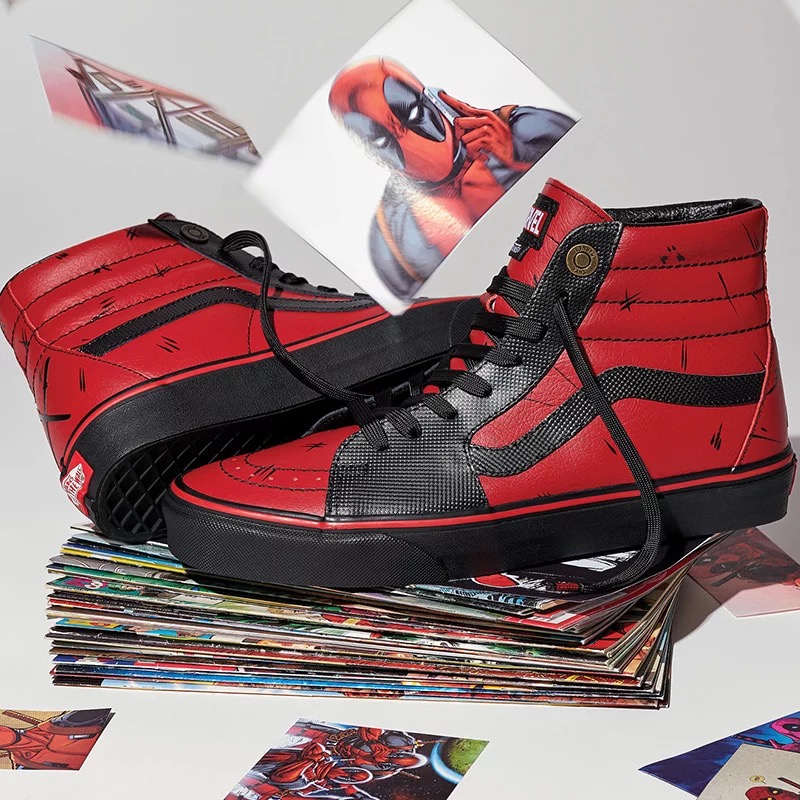 Detail Deadpool Vans Shoes Nomer 13