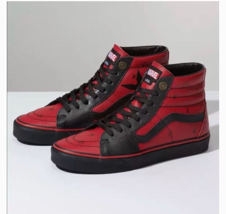 Detail Deadpool Vans Shoes Nomer 16