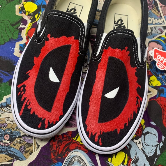 Detail Deadpool Vans Shoes Nomer 27