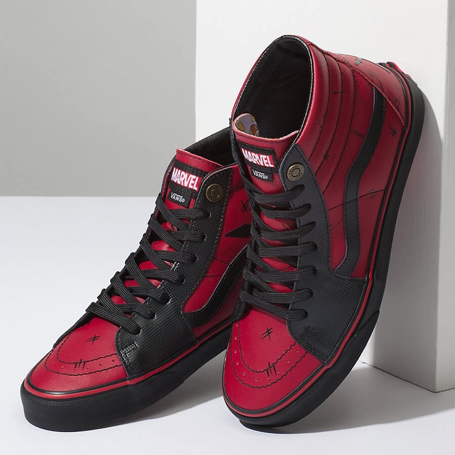 Detail Deadpool Vans Shoes Nomer 28
